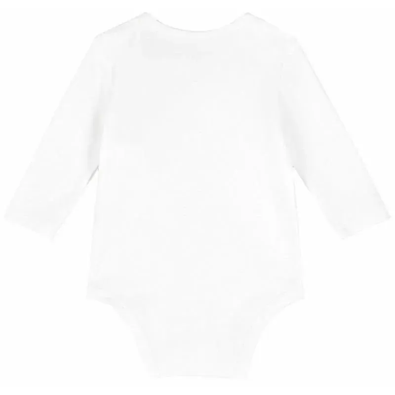 Ralph Lauren Baby - Long-Sleeve Crewneck Bodysuit, White - Image 2