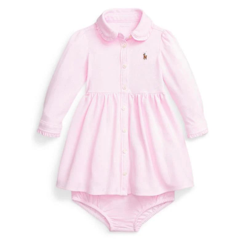 Ralph Lauren Baby - Long-Sleeve Mesh Knit Shirt Dress