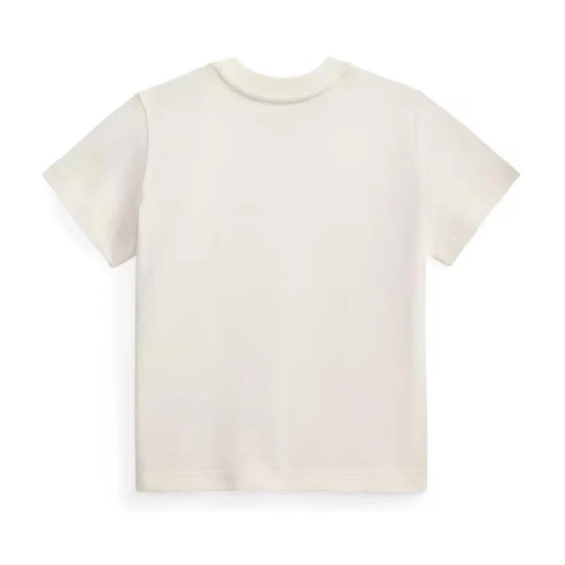 Ralph Lauren Baby Short-Sleeve Jersey Knit Novelty Sailing Bear Crew Neck Graphic T-Shirt, Deckwash White - Image 2
