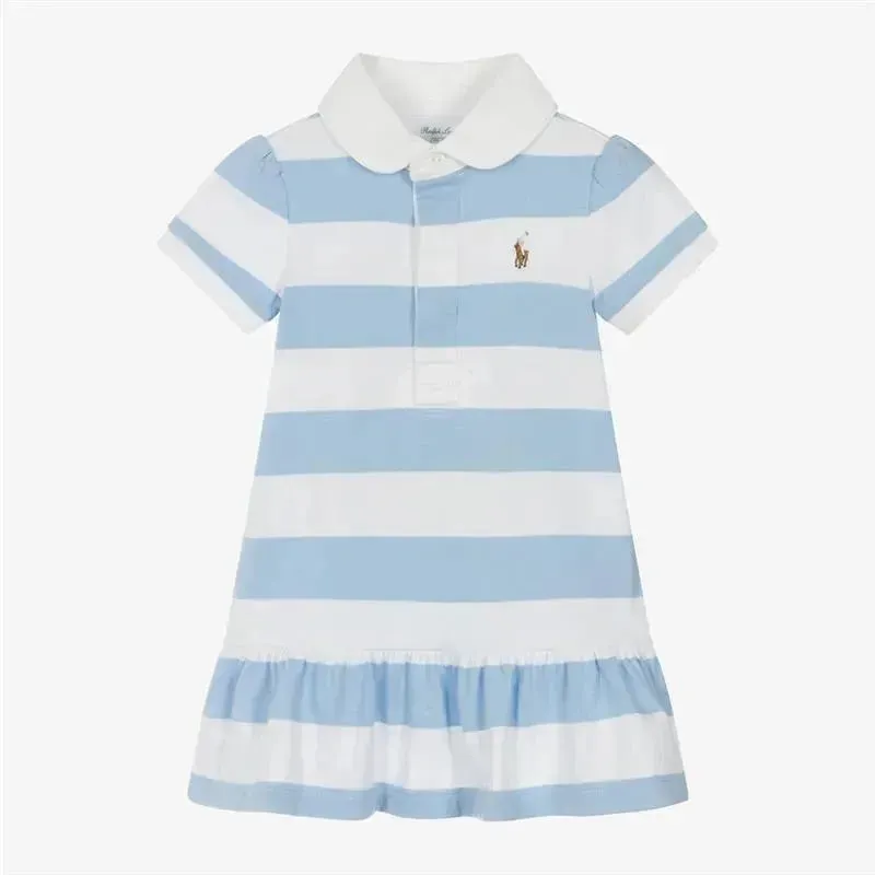 Ralph Lauren Baby - Short-Sleeve Rugby Jersey Knit Polo Peplum Dress
