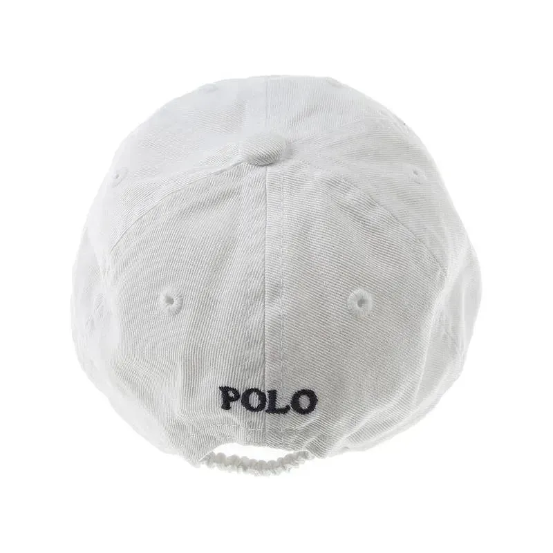 Ralph Lauren Classic White Polo Baby Hat - Image 3