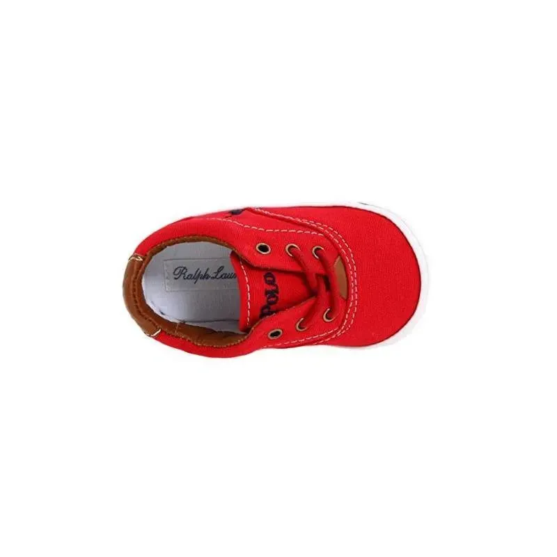 Ralph Lauren Layette Kids Vaughn Canvas, Red/Navy - Image 5