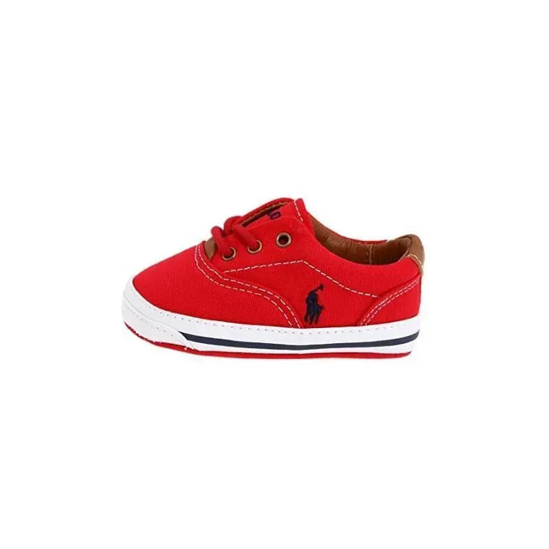 Ralph Lauren Layette Kids Vaughn Canvas, Red/Navy - Image 7