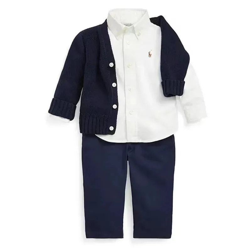 Ralph Lauren - The Iconic Baby Oxford Long Sleeve Shirt, 18M, White - Image 4