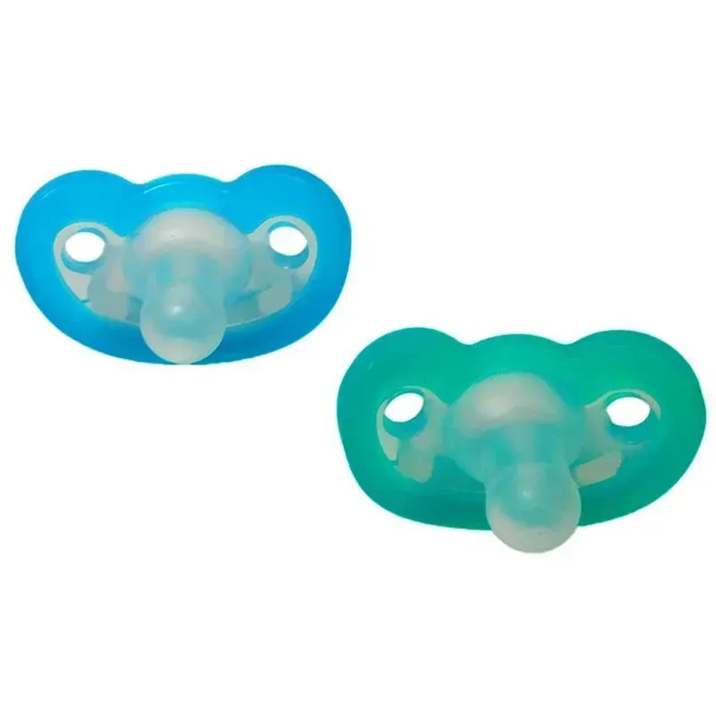 RaZbaby JollyPop Pacifier Plus, Blue/Teal