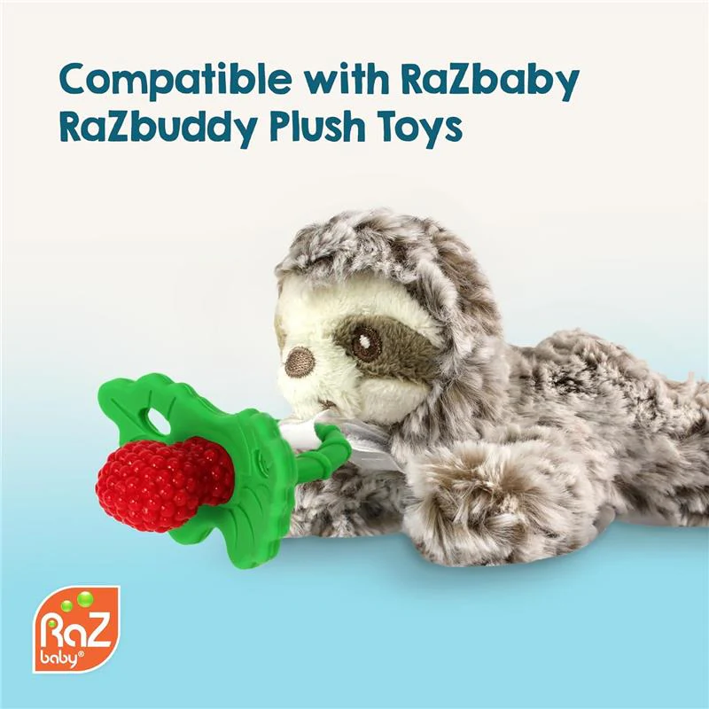 Razbaby - Razberry Teether, Red/Green - Image 3