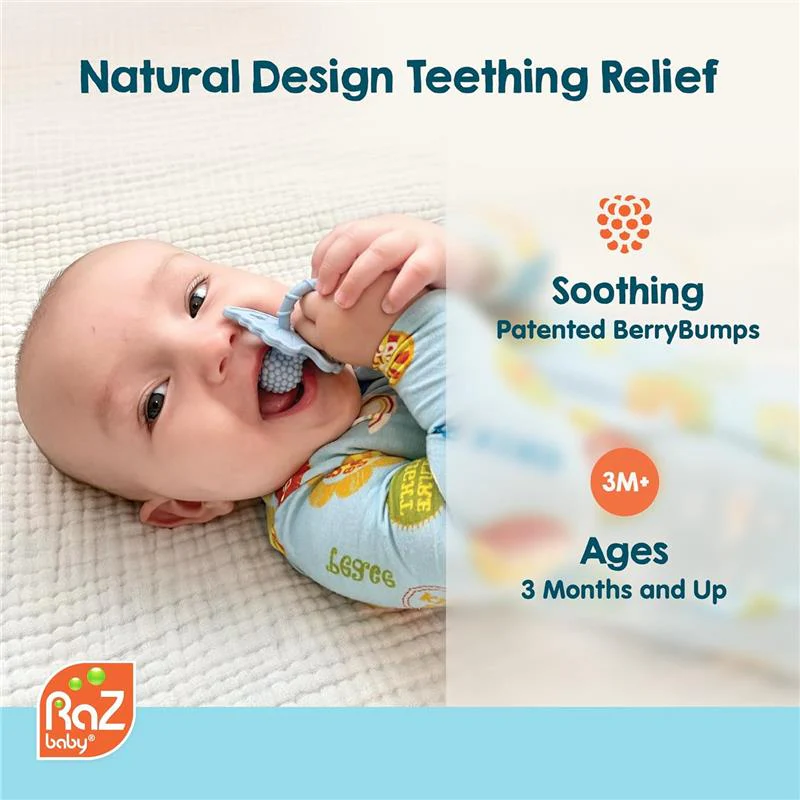 Razbaby - Razberry Teether, Red/Green - Image 5