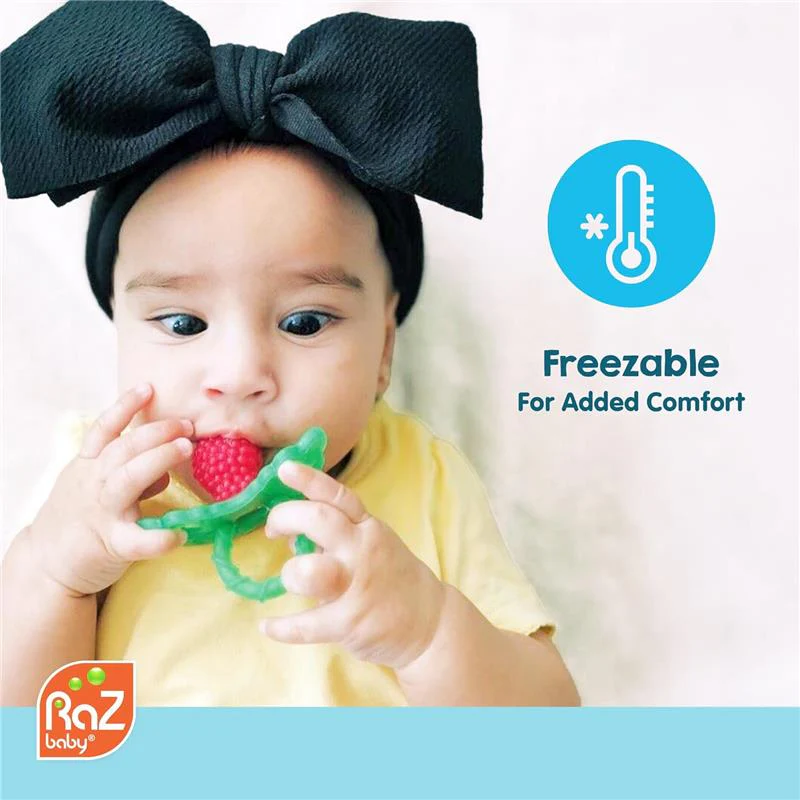 Razbaby - Razberry Teether, Red/Green - Image 6