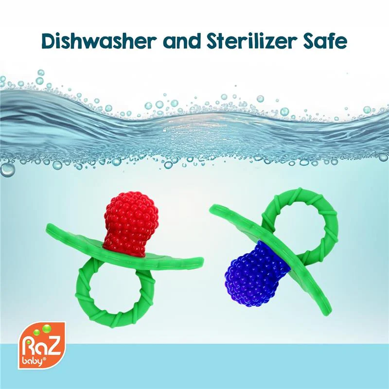 Razbaby - Razberry Teether, Red/Green - Image 8