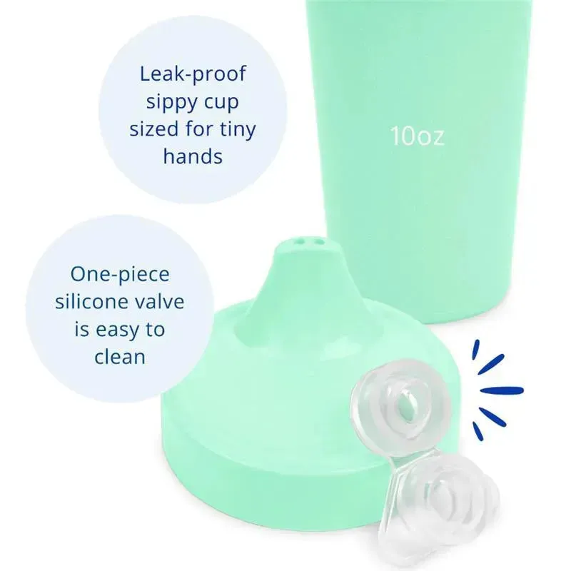 Re Play - 10oz Reusable Spill Proof Cups for Kids, Mint - Image 2