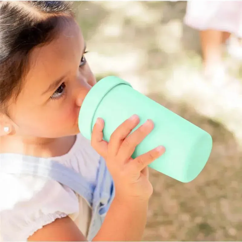Re Play - 10oz Reusable Spill Proof Cups for Kids, Mint - Image 3