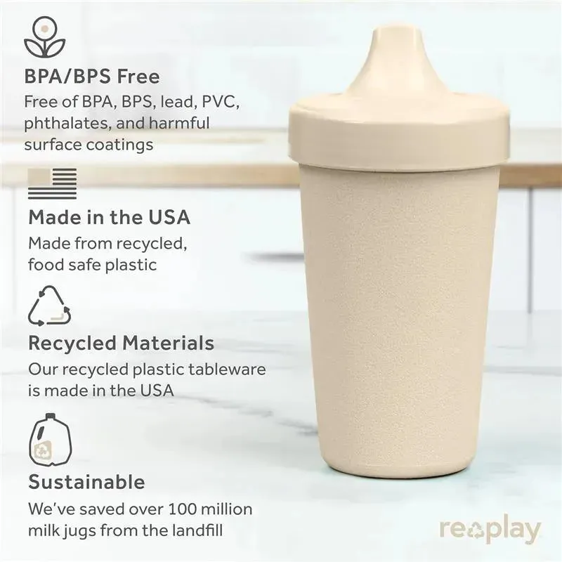 Re Play - 10oz Reusable Spill Proof Cups for Kids, Sand - Image 3