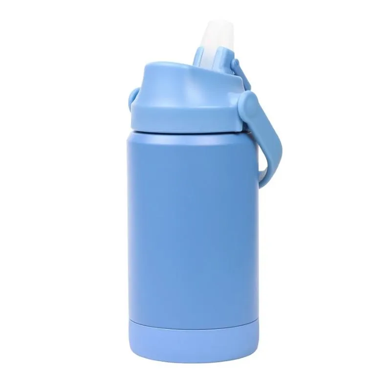 Re-Play - 12 Oz Insulated Recycled Stainless Steel Water Bottle, Denim - Image 2
