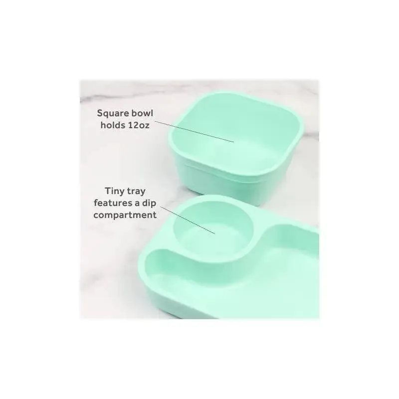 Re Play - 5Pk Tiny Dining Set Feeding Supplies for Babies and Toddlers, Mint - Image 4