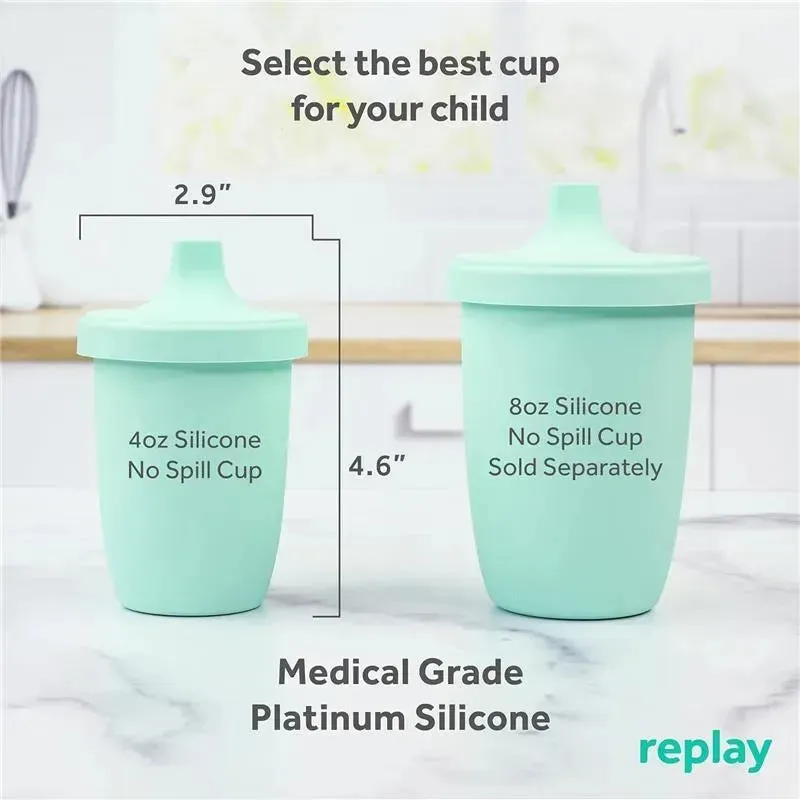 Re Play - 8Oz Sustainables Silicone Sippy Cup for Toddlers, Mint - Image 3