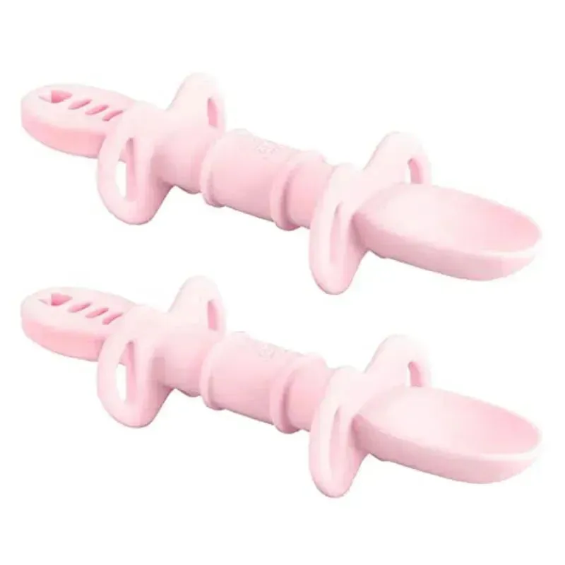 Re-Play - Sustainables by Re-Play Silicone Dip n ReDip Feeding Tool, Ice Pink