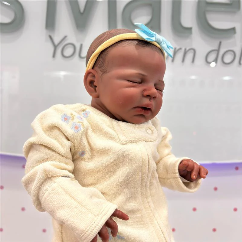 Reborn Baby Doll - African American Vinyl, Mark - Image 2