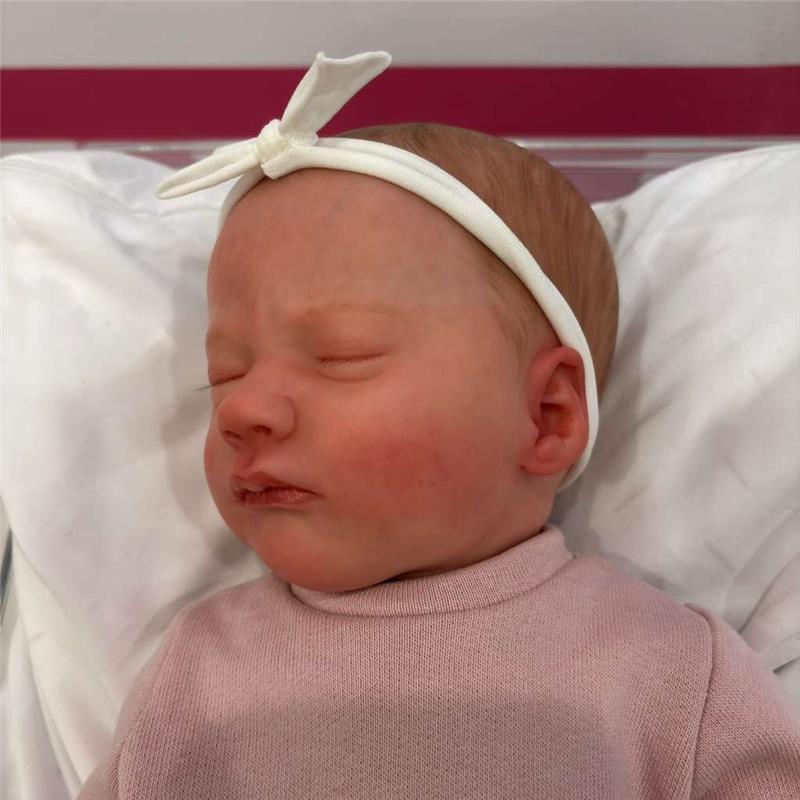 Reborn Baby Doll - White Vinyl, Ashley Asleep