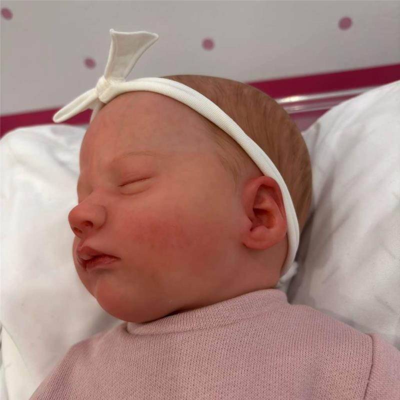 Reborn Baby Doll - White Vinyl, Ashley Asleep - Image 2