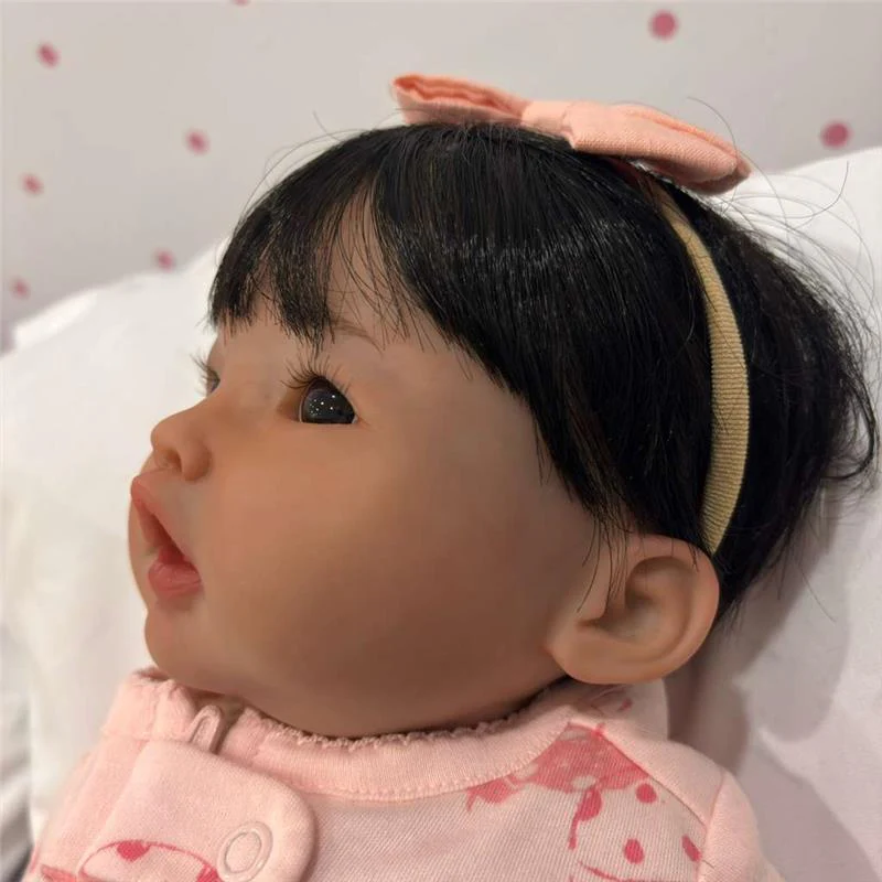 Reborn Baby Doll - White Vinyl, Cai Japanese - Image 2
