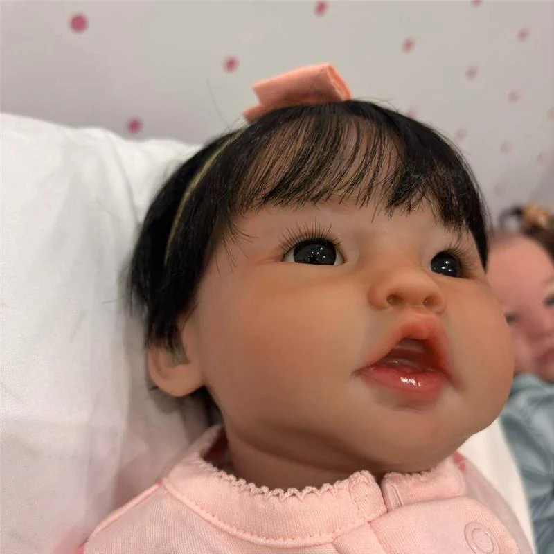 Reborn Baby Doll - White Vinyl, Cai Japanese - Image 3