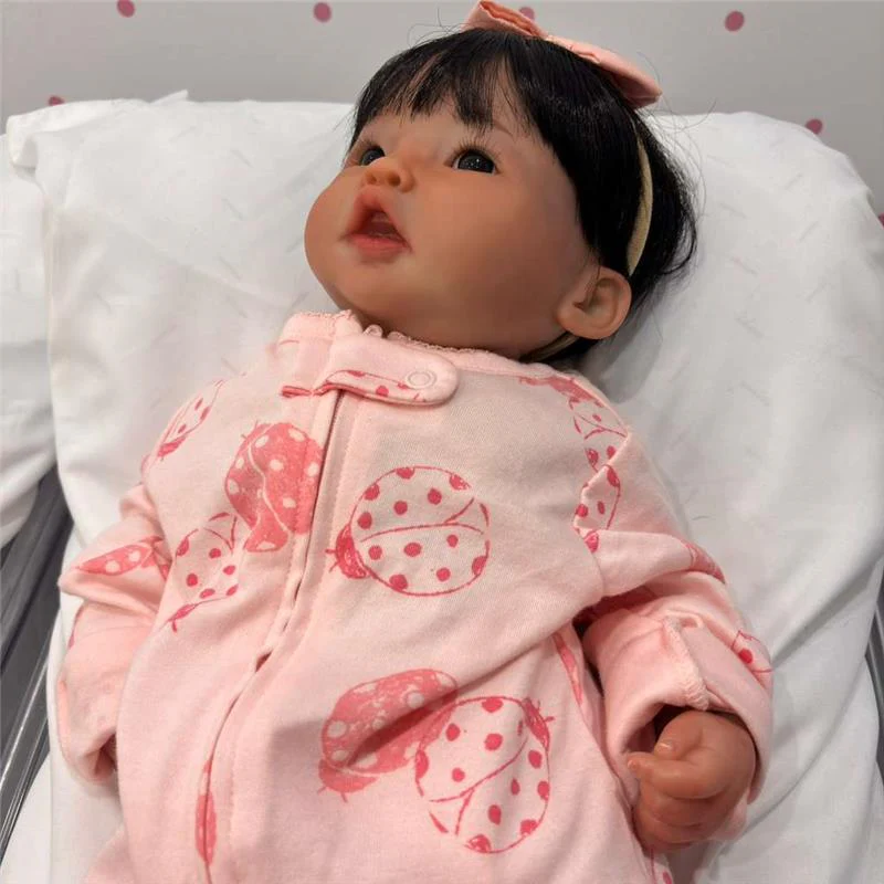 Reborn Baby Doll - White Vinyl, Cai Japanese - Image 4
