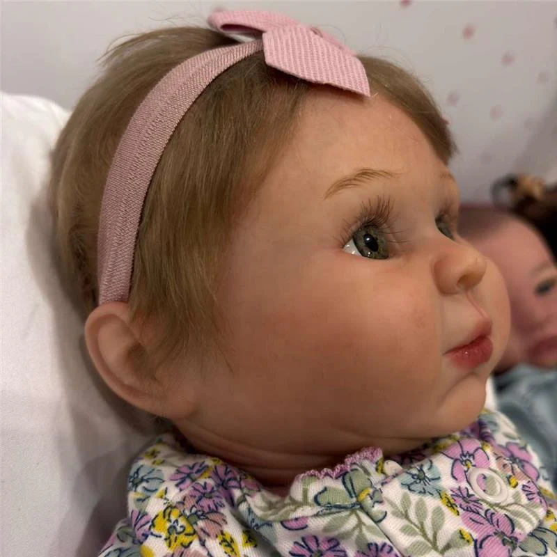 Reborn Baby Doll - White Vinyl & Honey Hair, Shyann
