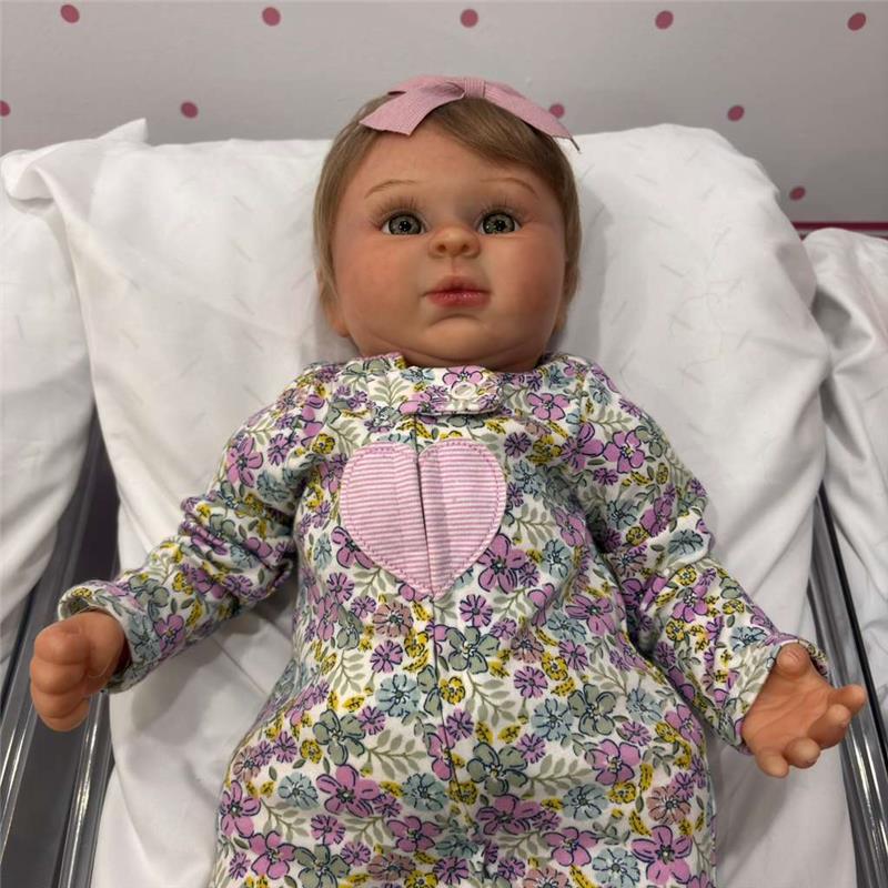 Reborn Baby Doll - White Vinyl & Honey Hair, Shyann - Image 3