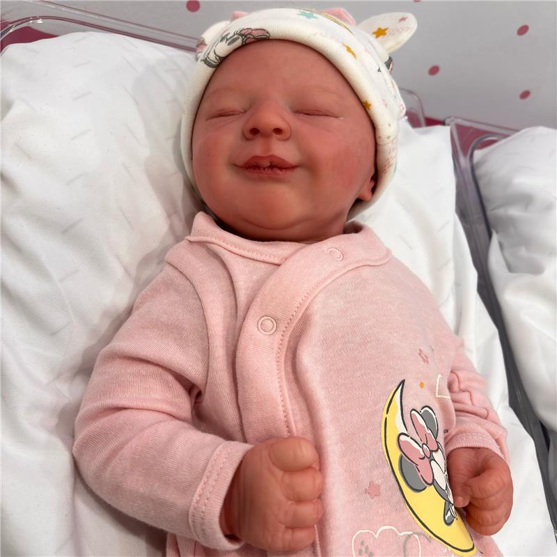 Reborn Baby Doll - White Vinyl, Kyrie Smile - Image 3