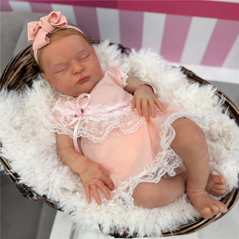 Reborn Baby Doll - White Vinyl, Laura Violet - Image 3