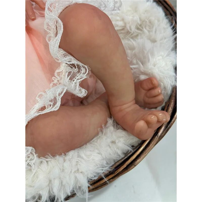 Reborn Baby Doll - White Vinyl, Laura Violet - Image 4