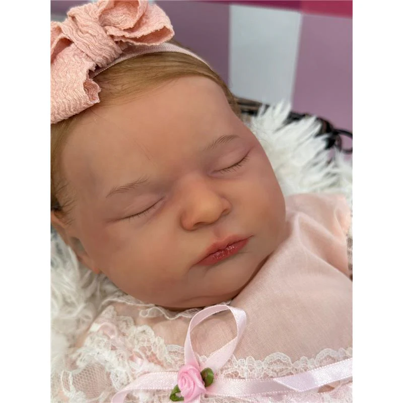 Reborn Baby Doll - White Vinyl, Laura Violet - Image 5