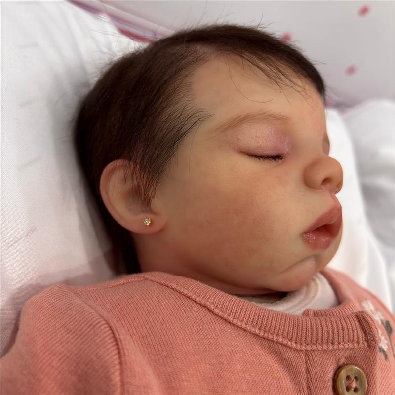 Reborn Baby Doll - White Vinyl, Megan Sleeping
