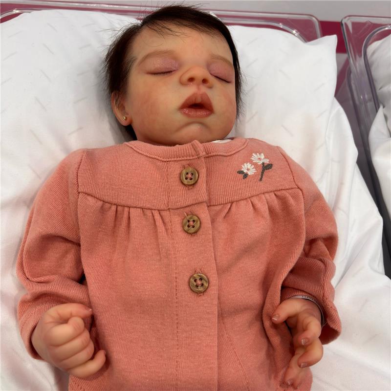 Reborn Baby Doll - White Vinyl, Megan Sleeping - Image 3