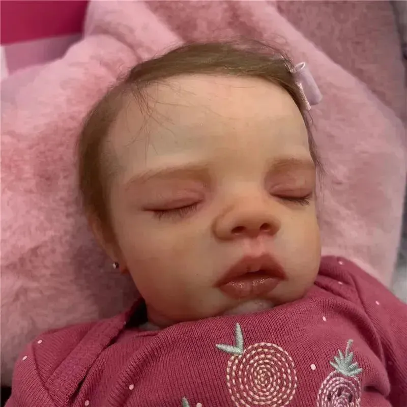 Reborn Baby Doll - White Vinyl, Megan Sleeping