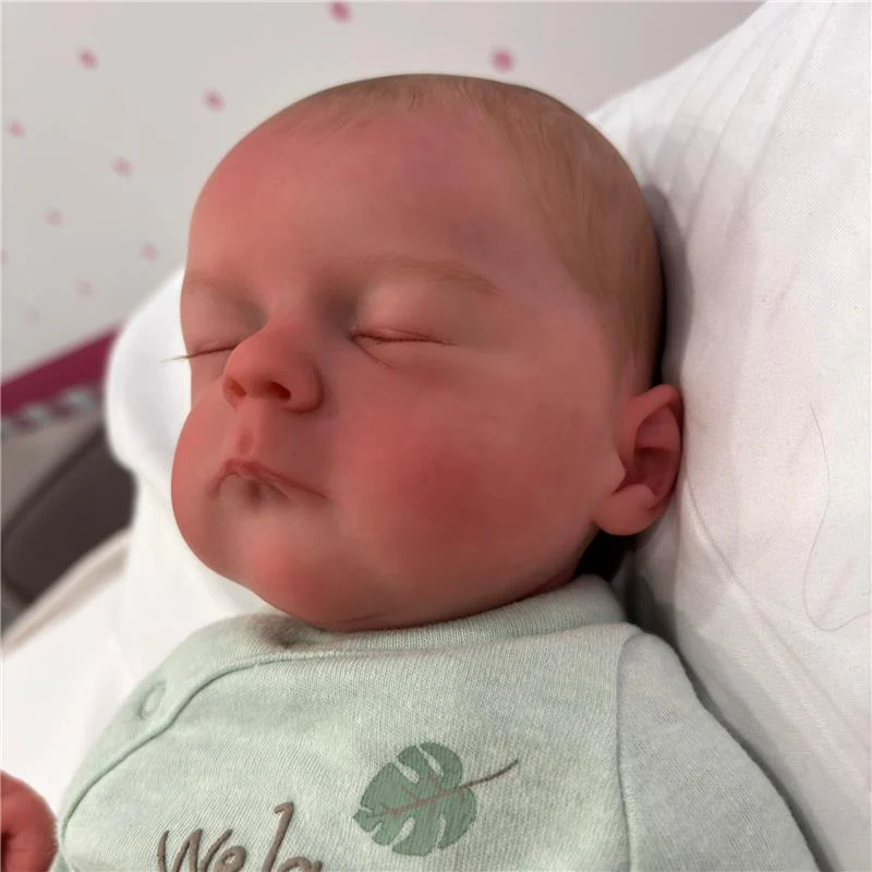 Reborn Baby Doll - White Vinyl, Michael Asleep - Image 3