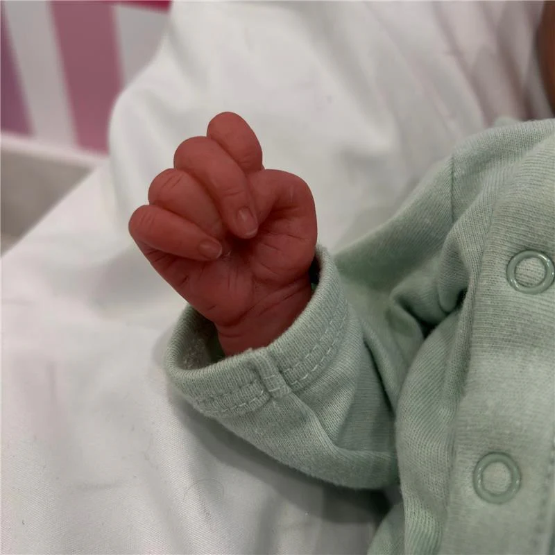 Reborn Baby Doll - White Vinyl, Michael Asleep - Image 4