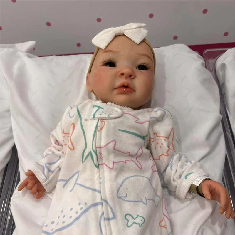 Reborn Baby Doll - White Vinyl Mya - Image 4