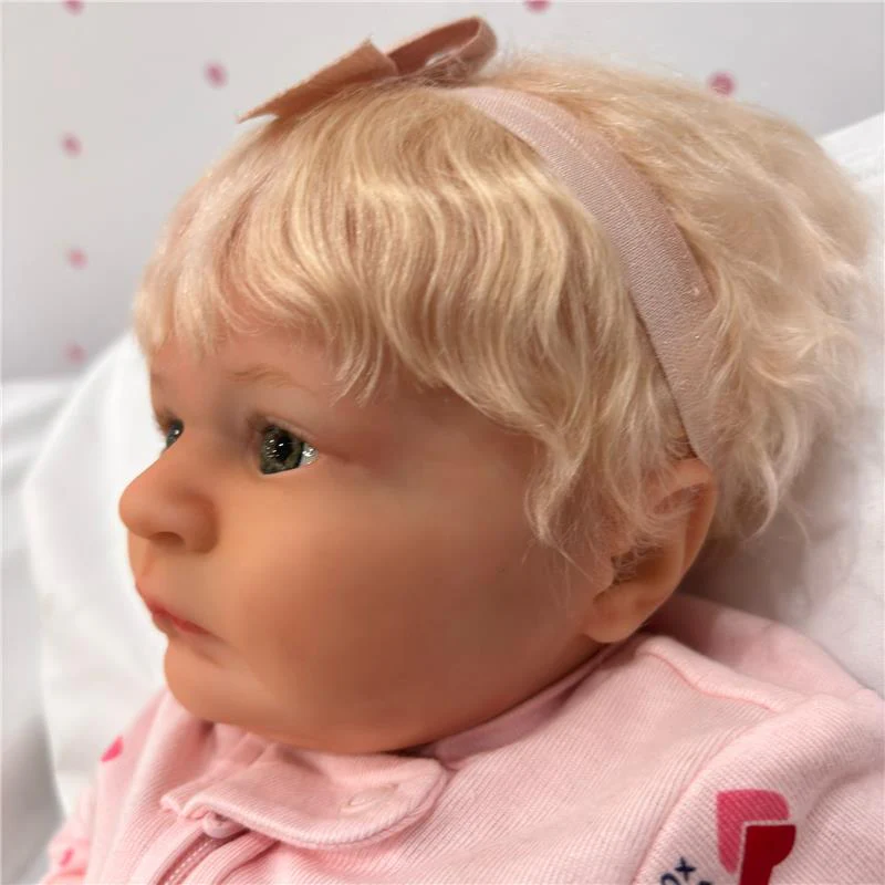 Reborn Baby Doll - White Vinyl, Tiara - Image 3
