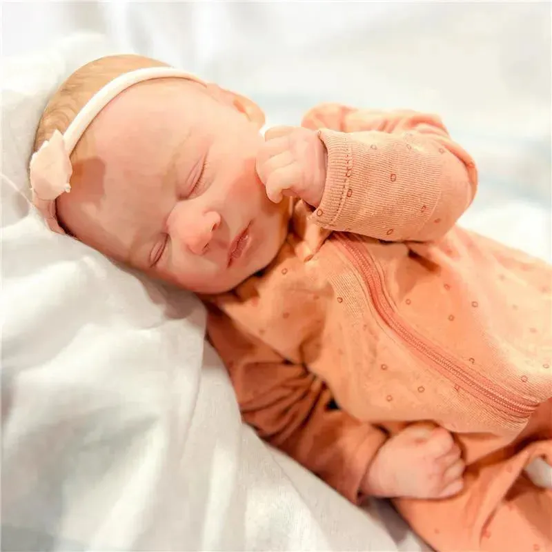 Reborn Baby Dolls - White Vinyl, Marnie Asleep