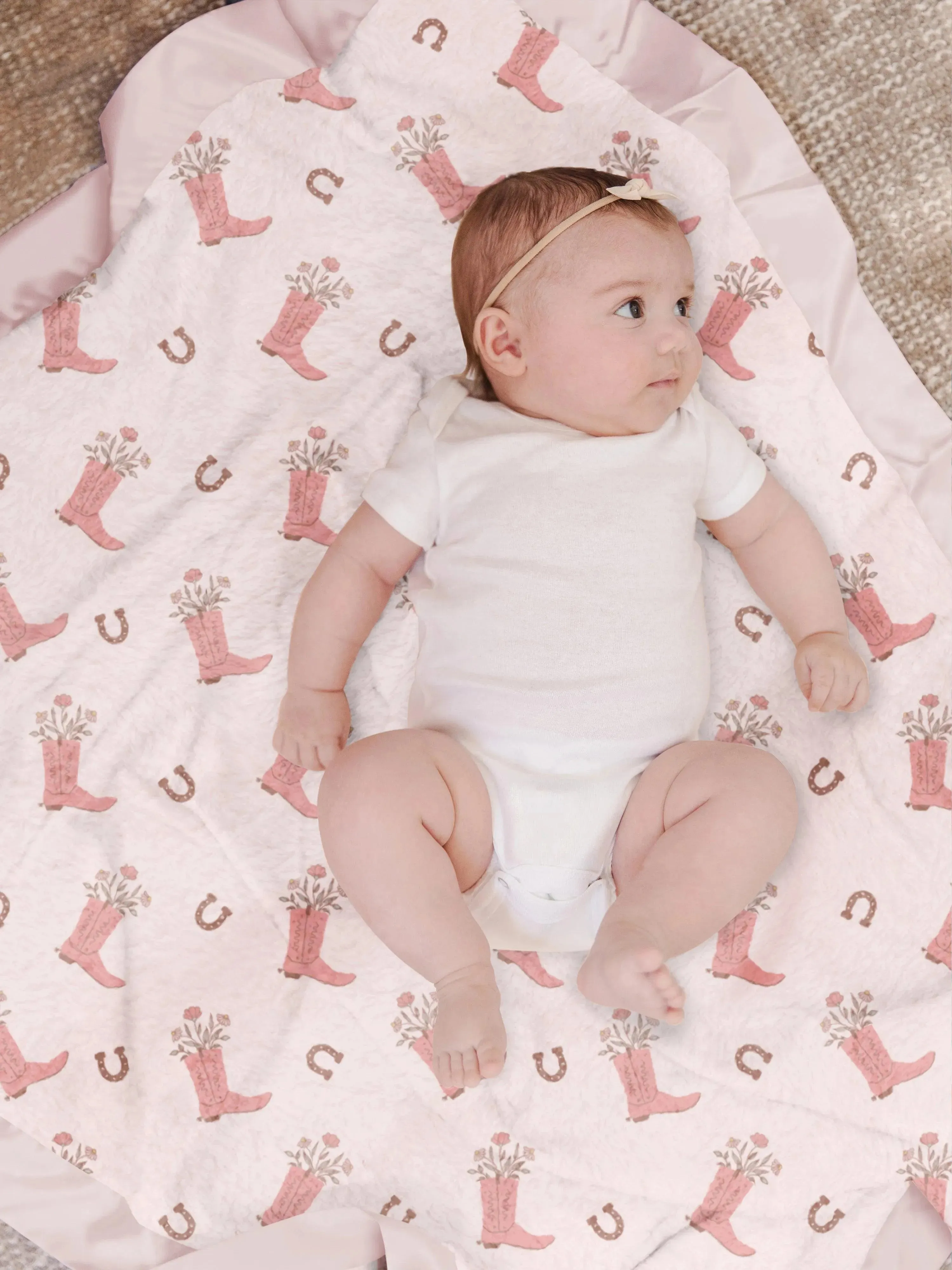 Reversible Baby Blanket - Bloomin' Boot - Image 5