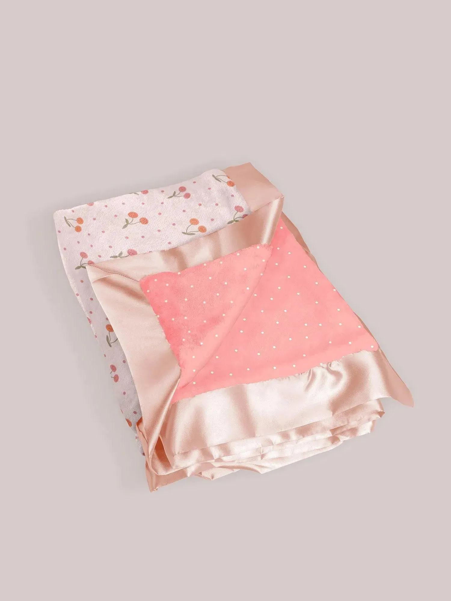 Reversible Baby Blanket- Cherry Cute by Doodle By Meg - Image 2