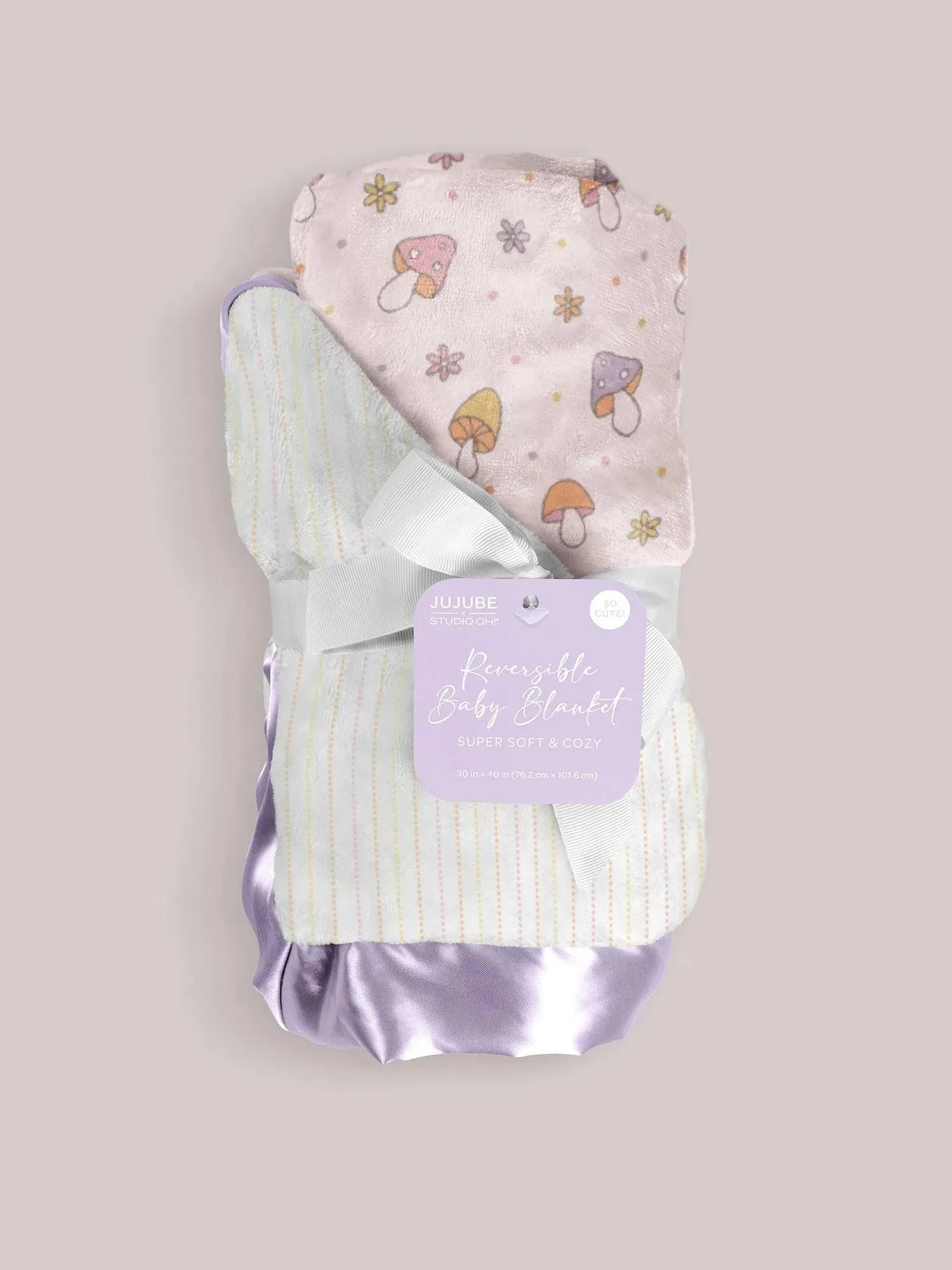 Reversible Baby Blanket - Mushy Love