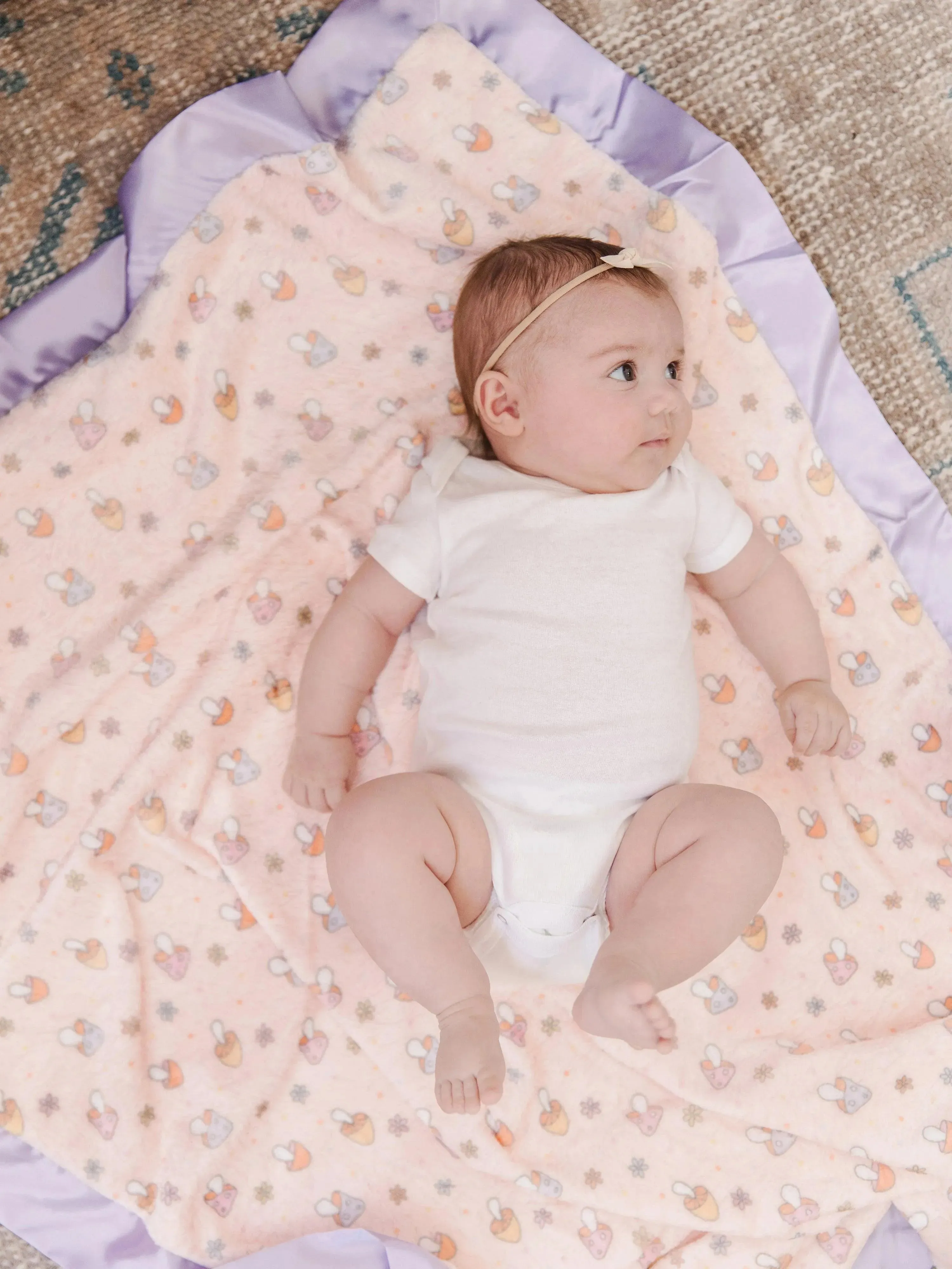 Reversible Baby Blanket - Mushy Love - Image 5