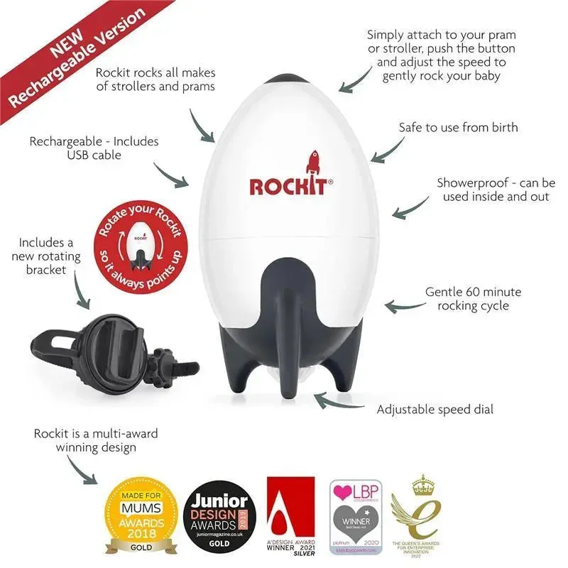 Rockit - Rechargeable Portable Baby Stroller Rocker - Image 2