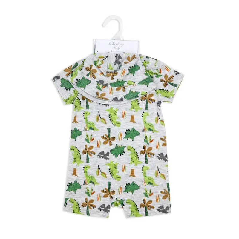 Rose Textile - 2Pk Baby Boys Romper Dinosaurs Set - Image 2