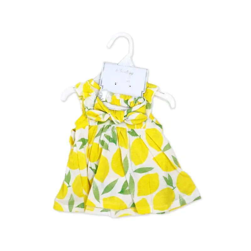 Rose Textile - 2Pk Lemon Knit Dress & Headband Set - Image 2