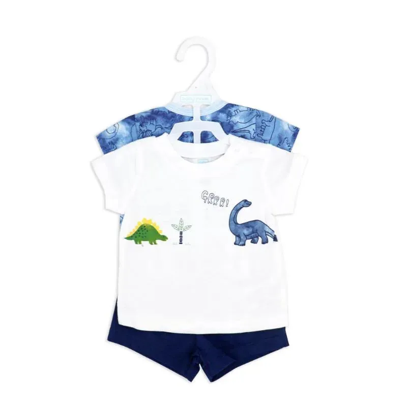 Rose Textile - 3Pk Baby Boy's Dinosaur's Short Set - Image 2
