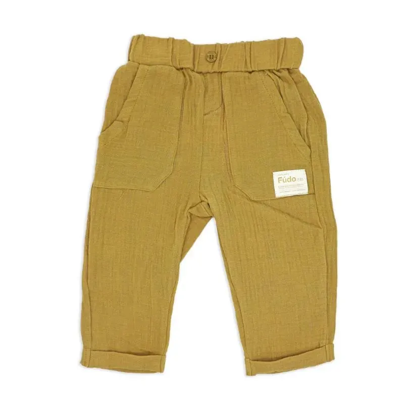 Rose Textile - 3Pk Baby Boys Tan Pant Set - Image 4