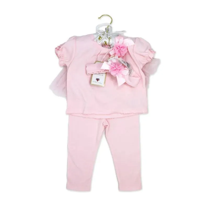 Rose Textile - 3Pk Baby Girls Pink Legging Set - Image 2